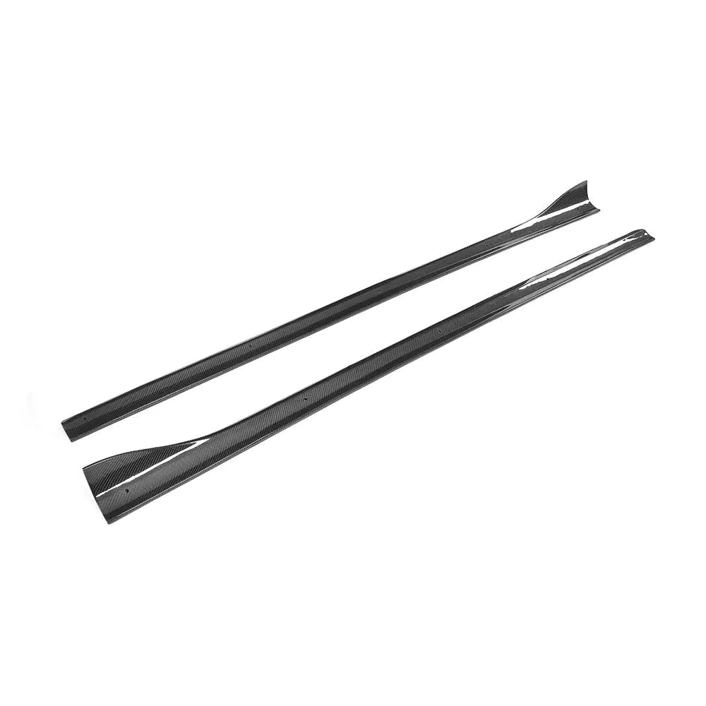 Carbon Fiber Side Skirts Extension Lips Aprons for Audi A3 S LINE S3 Sportback 4 Door 2014 2015 Car Styling