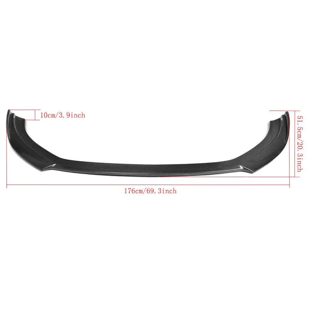 Carbon Fiber Front Bumper Lip Spoiler Splitters for Audi A3 Sedan Standard Bumper Only 2013 2014 2015 2016