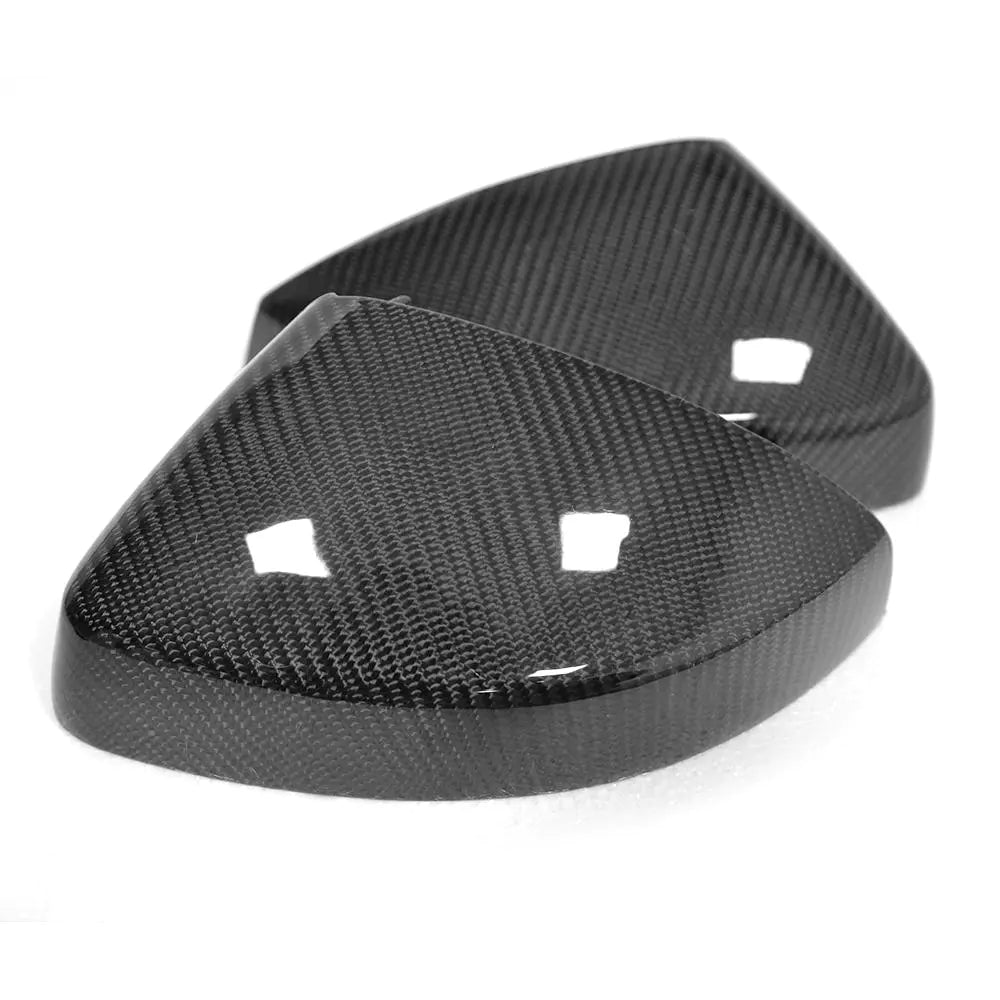 Pair Replacement A3 8V S3 RS3 Carbon Fiber Mirror Covers for Audi with Side Assistant hole