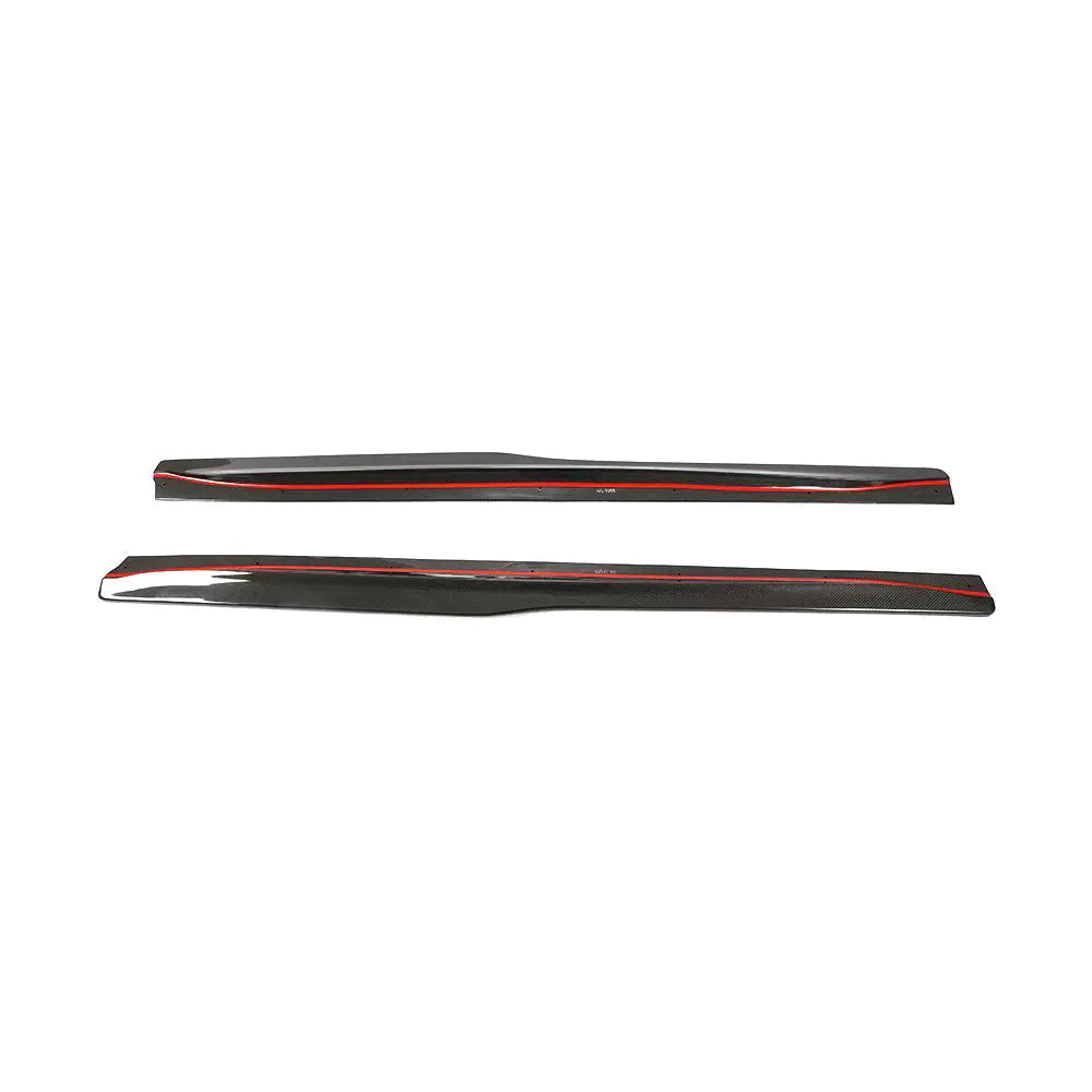 Full Carbon Fiber M3 M4 Side Skirts Extinsion for BMW F80 M3 Sedan F82 F83 M4 Coupe 2012-2017