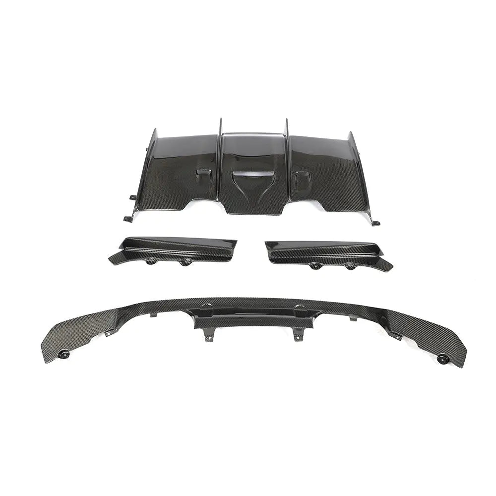 F8x M3 M4 Carbon Fiber Diffuser for BMW F80 M3 Base Sedan 4-Door F82 M4 GTS Coupe 2-Door 2015-2019