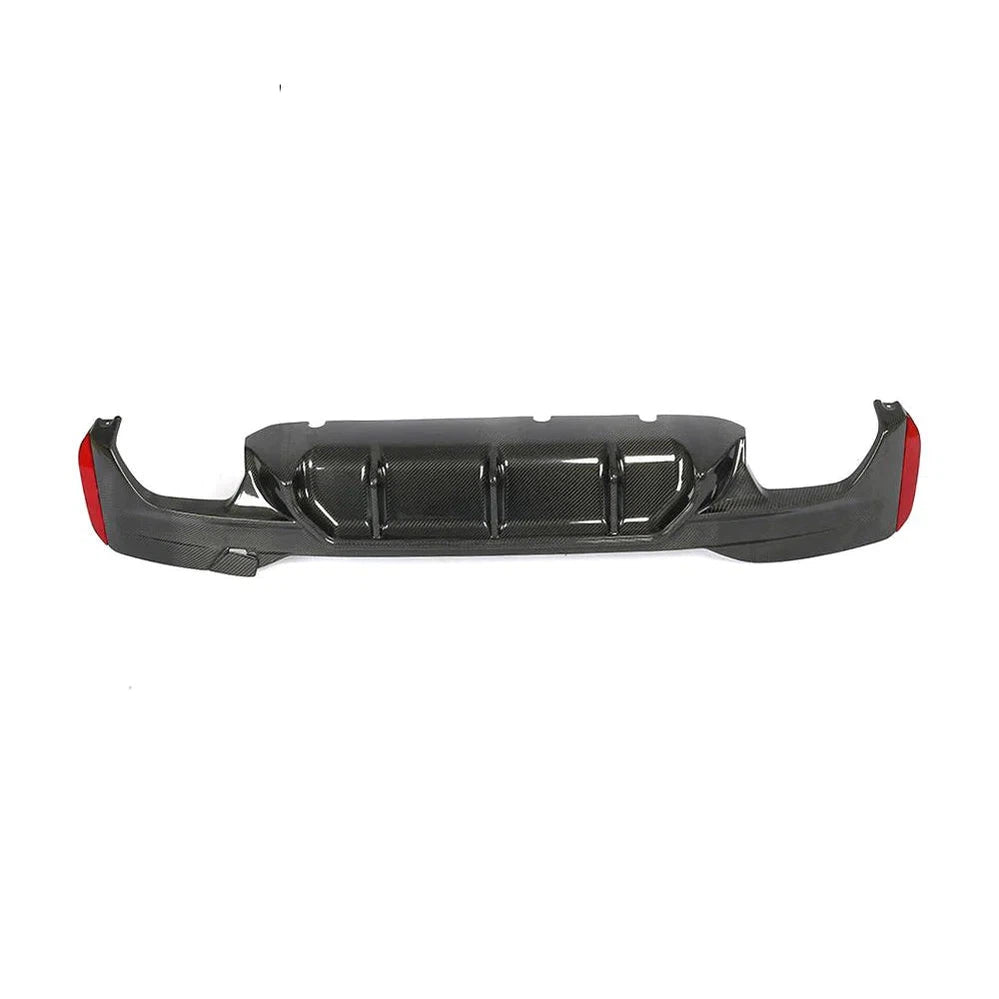 G30 M TECH Bumper Carbon Fibre Rear Diffuser with Tail Pipes for BMW G31 G38 520i 530i 540i M Sport 17-19