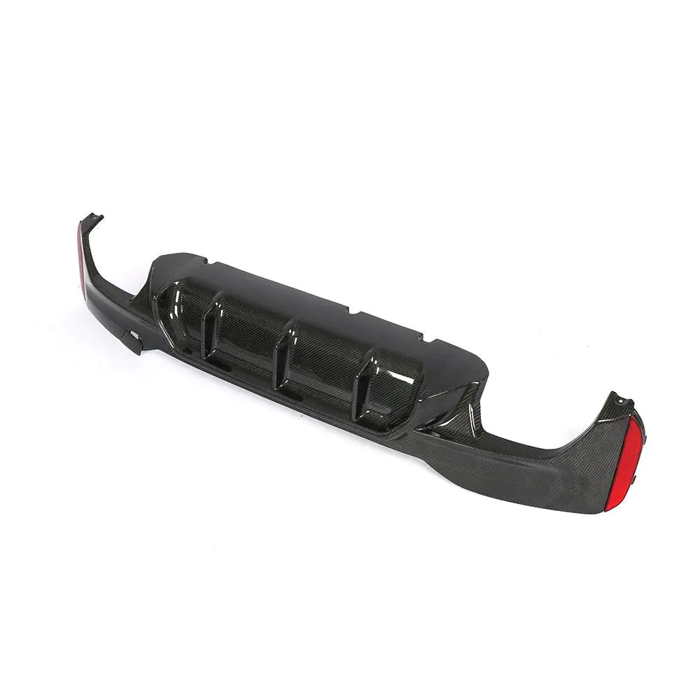 G30 M TECH Bumper Carbon Fibre Rear Diffuser with Tail Pipes for BMW G31 G38 520i 530i 540i M Sport 17-19