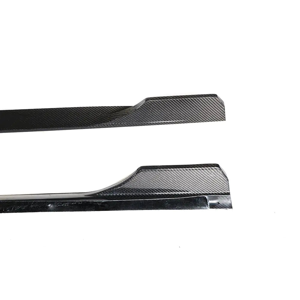 S5 Side Door Skirts Carbon Fiber Extension for Audi S5 B9 A5 SLINE Sportback 4-Door 2017 2018 2019