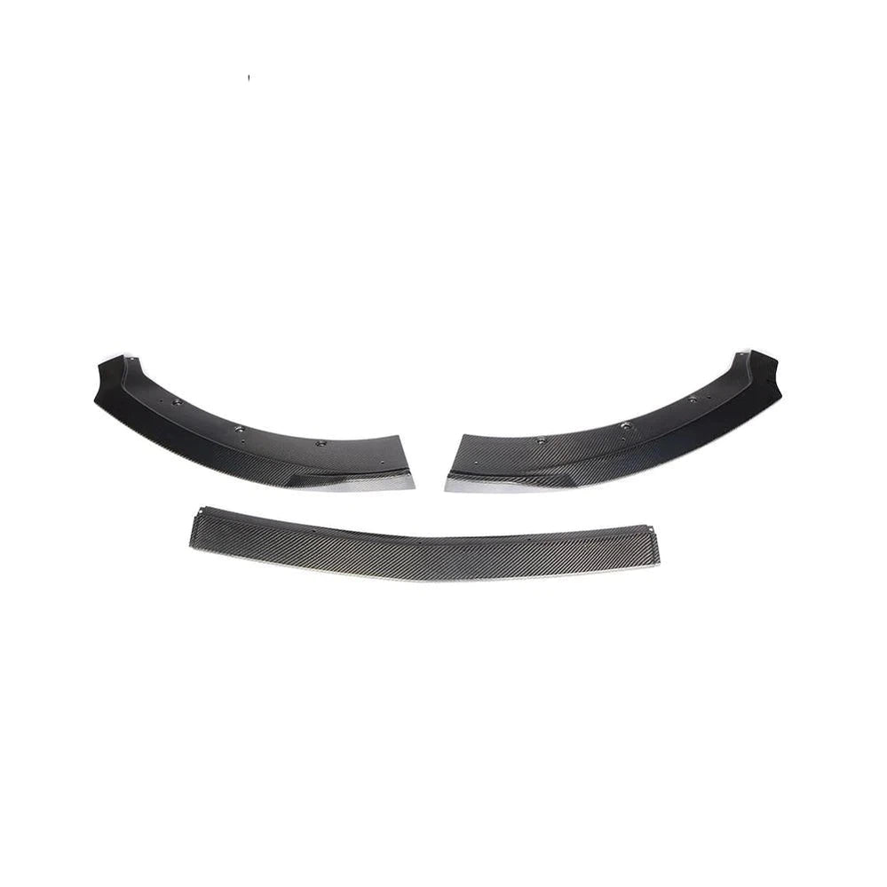 3pcs/set Carbon Fiber Front Bumper Spoiler for Ford Mustang Coupe 2-Door 2015-2017