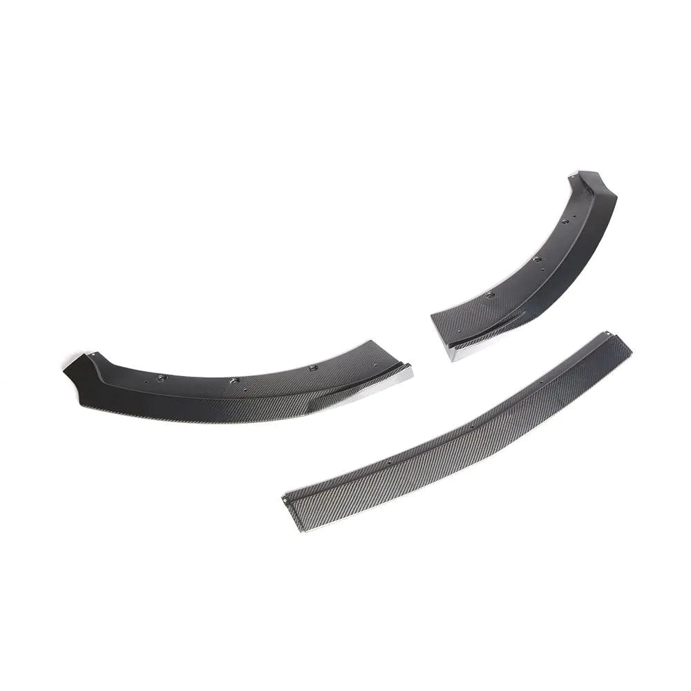 3pcs/set Carbon Fiber Front Bumper Spoiler for Ford Mustang Coupe 2-Door 2015-2017