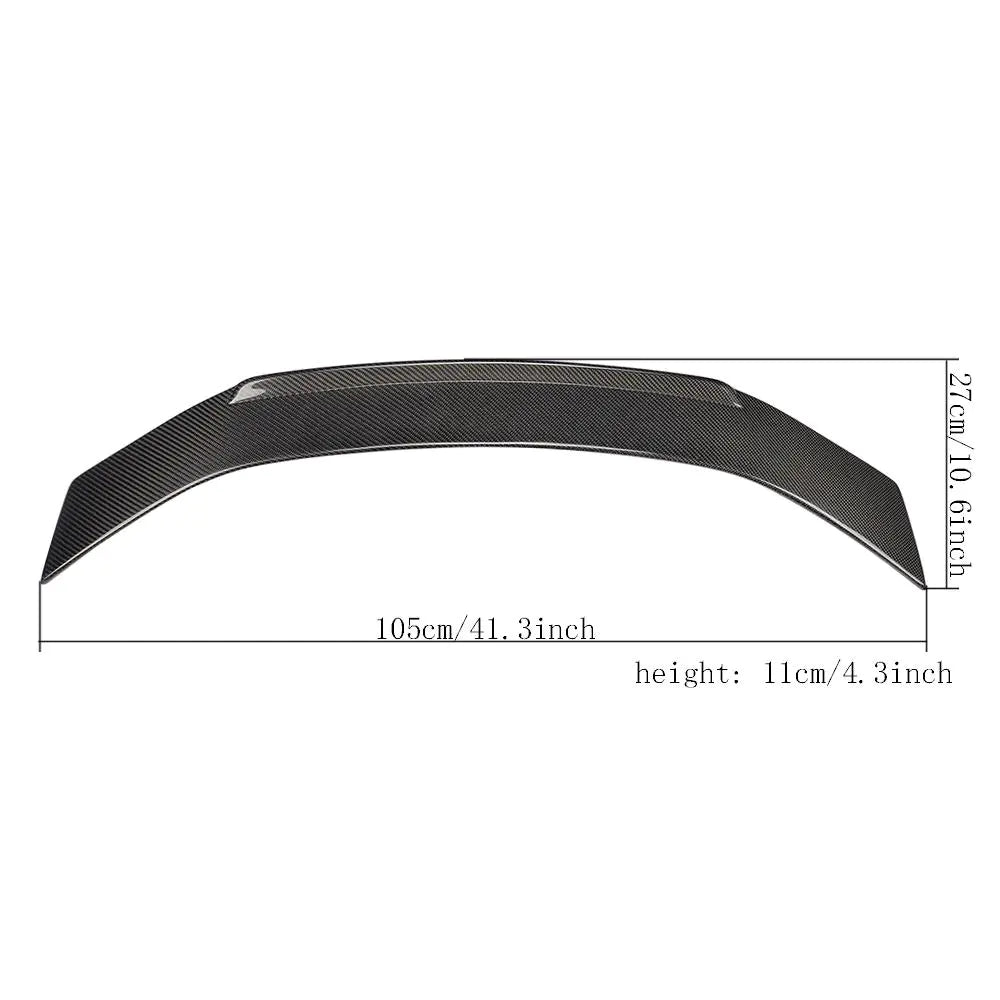 TT 8J Caractere Rear Trunk Spoiler for Audi TT 2006-2012 Carbon rear bumper spoiler