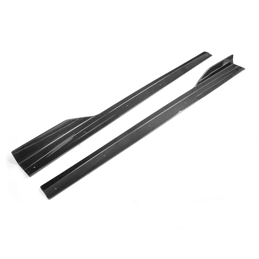 Carbon Fiber Car Extension Lip Side Skirts for Ferrari 458 Base Coupe 2-Door 2011-2013 body kit side skirt