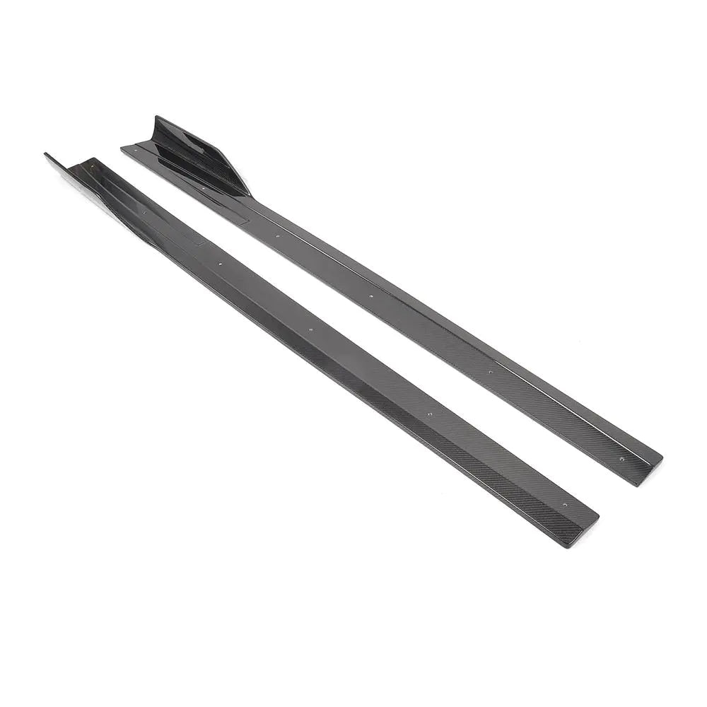 Carbon Fiber Car Extension Lip Side Skirts for Ferrari 458 Base Coupe 2-Door 2011-2013 body kit side skirt