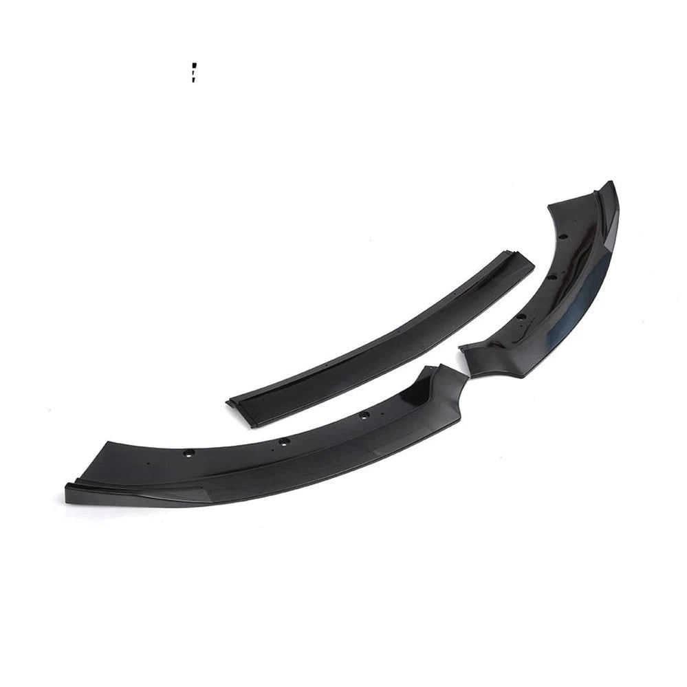 Glossy Black FRP Front Spoiler Lip for Ford Mustang GT V6 V8 2-Door 15-17