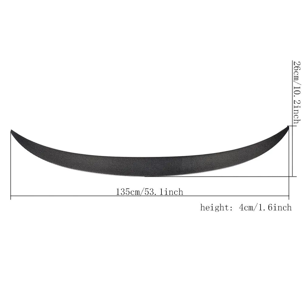 Car Carbon Fiber Rear Trunk Wing Spoiler for BMW X6 F16 15-16