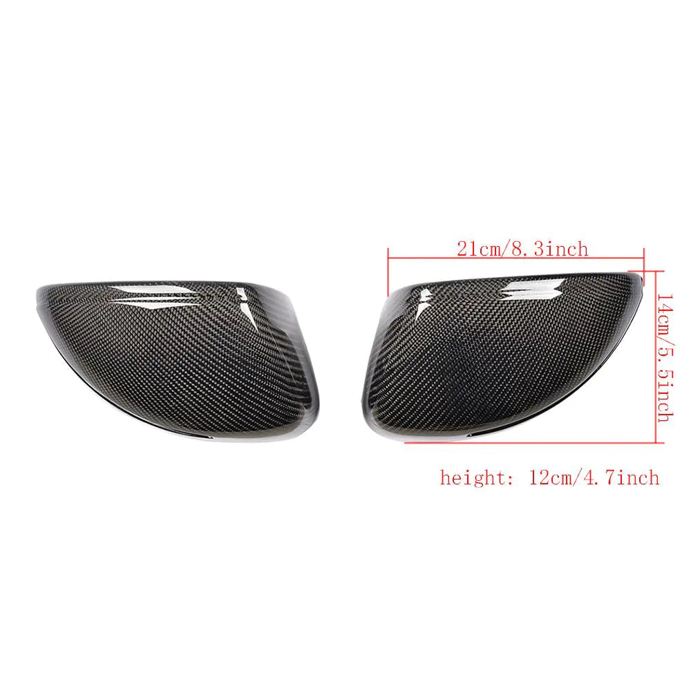 Car Carbon Fiber Carbon Fiber Side Mirror Cover for Audi R8 Base Convertible 2-Door 07-11