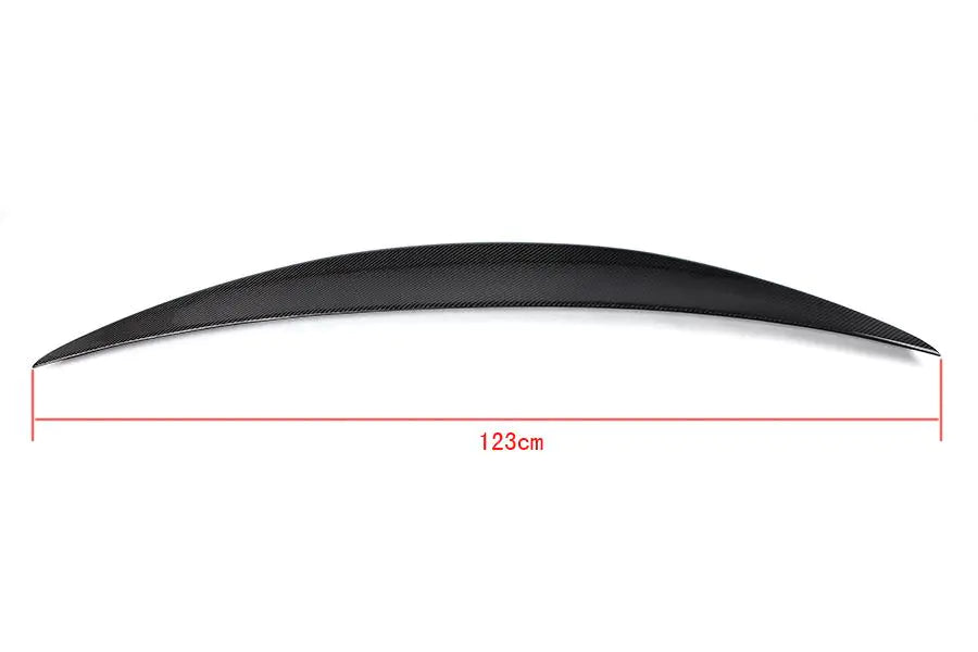 Carbon Fiber Racing Rear Spoiler Lip Wing for Maserati GranTurismo Convertible 2-Door Flat Trunk 2012 - 2014