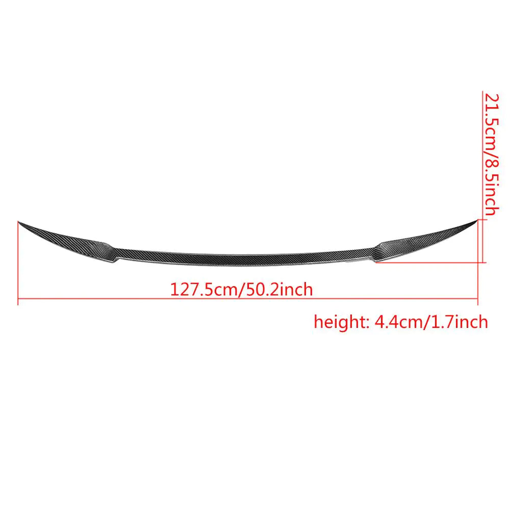 Carbon Fiber Rear Trunk Spoiler Wing for Maserati Quattroporte S Q4 Sedan 4-Door 13-15