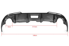 Carbon Fiber Rear Diffuser Lip for Infiniti G Series G37 X Sport Sedan 4-Door