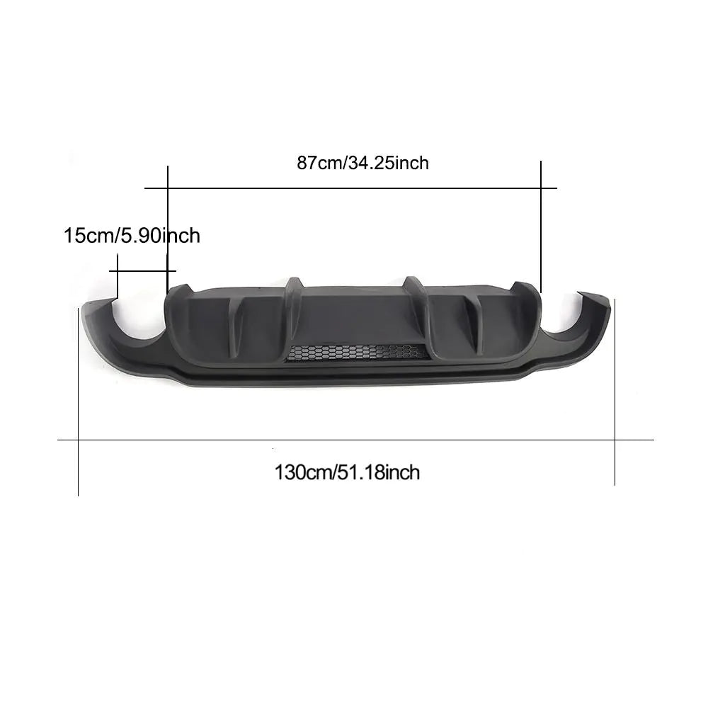 Unpainted Q50 PU Rear Spoiler for Infiniti Q50 13-17