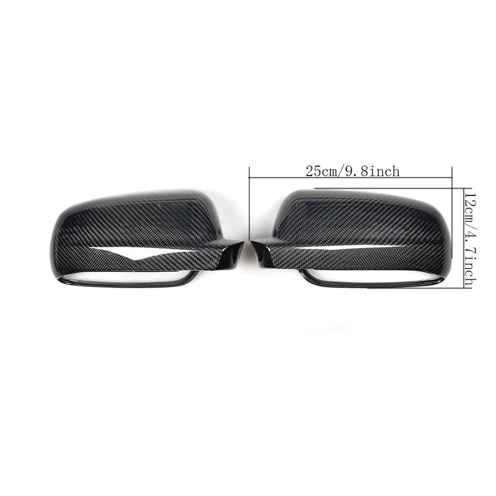 Carbon Fiber Replacement Side Rear View Mirror Covers Caps for VW Golf IV MK4 1997 - 2003