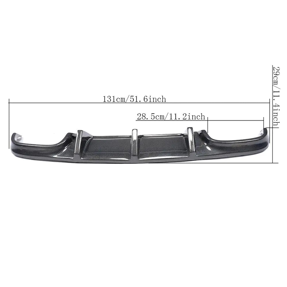 Carbon Fiber W204 C63 Auto Rear Bumper Lip for Mercedes Benz 2012Up