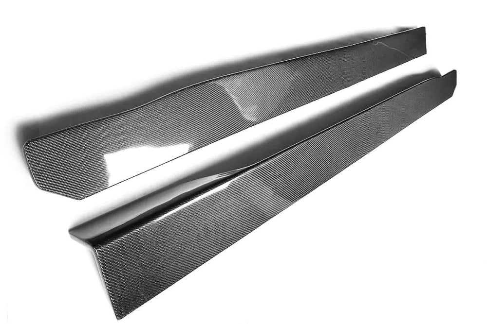 Carbon Fiber Car Side Skirts Extension Lip for Infiniti G37 2-Door Base Journey Coupe 2009 - 2013