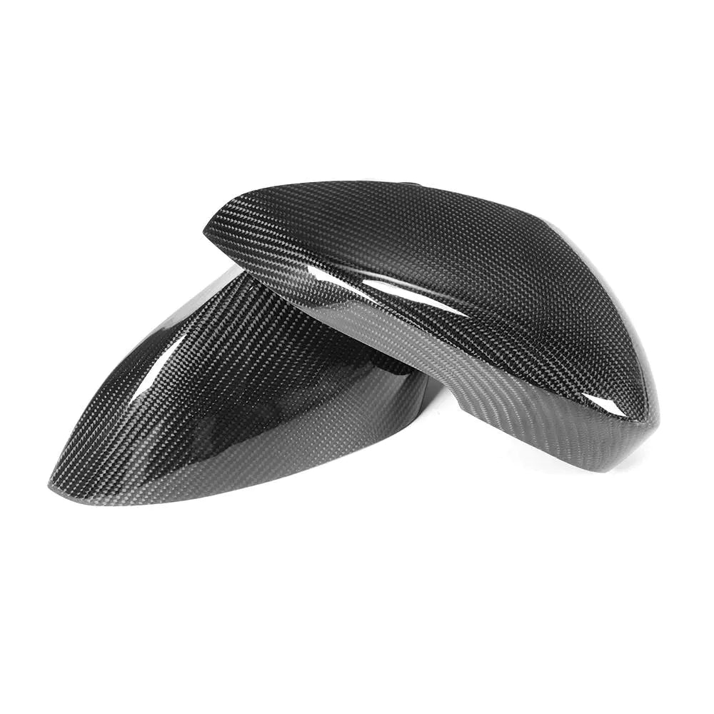 Carbon Fiber Side Door Mirror Cover Trims for Jaguar F-type 13-16