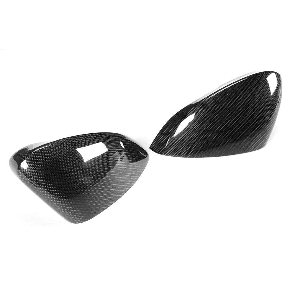 Carbon Fiber Side Door Mirror Cover Trims for Jaguar F-type 13-16