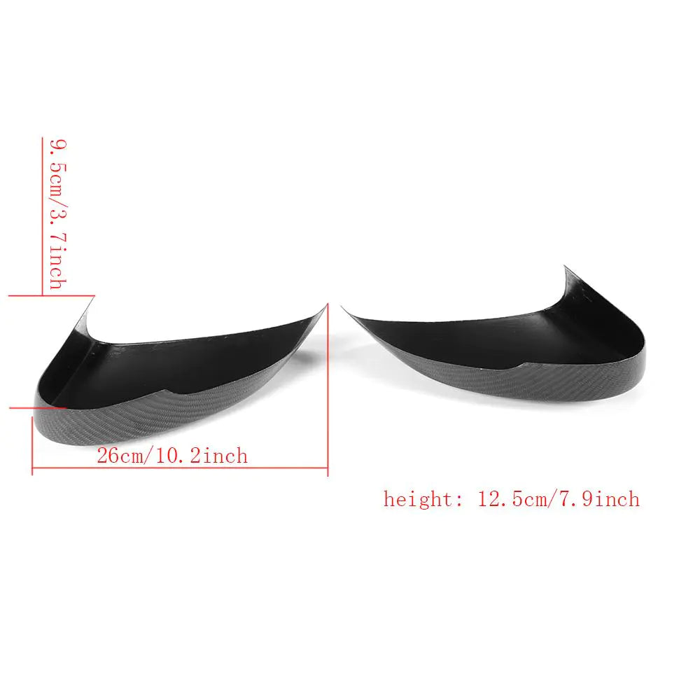 Carbon Fiber Side Door Mirror Cover Trims for Jaguar F-type 13-16