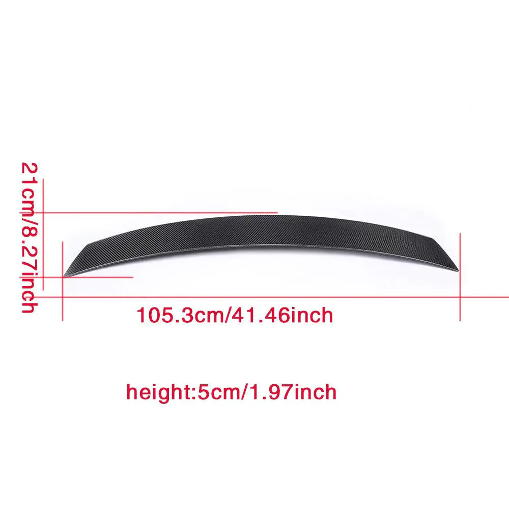 Auto Carbon Fiber Deck Spoiler Wing for Audi Mk2 TT 8J TTS Base Convertible 2-Door