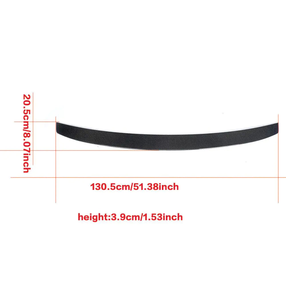 Carbon Fiber Rear Trunk Spoiler Lip Wing for Benz S-Class W222 Sedan 4-Door 2014 - 2017