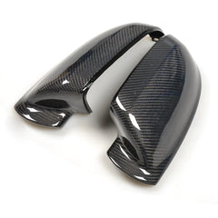 Carbon Fiber Replacement Side Rearview Mirror Covers Caps for Audi A8 D4 2013 - 2017