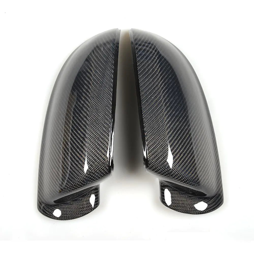 Carbon Fiber Replacement Side Rearview Mirror Covers Caps for Audi A8 D4 2013 - 2017