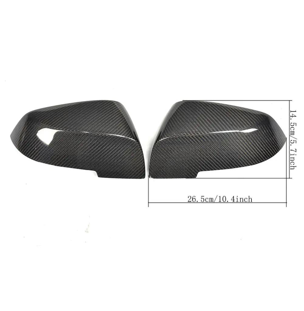 Replacement Carbon Fiber Racing Rear View Side Mirror Covers for BMW 5 6 7 Series F10 F06 F12 F01 F02 2014 - 2016