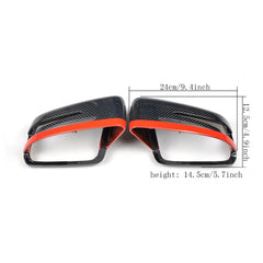 Carbon Fiber Car-Styling Replacement Racing Side Rearview Mirror Covers Caps for Benz W204 W212 W218 W176 W207