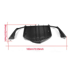 JC-XP1091 Carbon Fiber Rear Diffuser Lip For Maserati Ghibli 4D Sedan 15-16