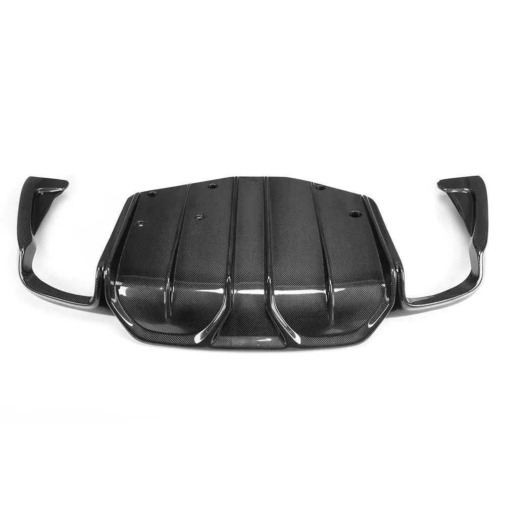 JC-XP1091 Carbon Fiber Rear Diffuser Lip For Maserati Ghibli 4D Sedan 15-16