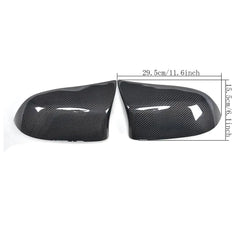 Carbon Fiber Replacement Side Mirror Cover Caps for BMW F15 X5 28i 30d 35i M50i xDrive F16 X6 2014 2015 2016 2017 2018