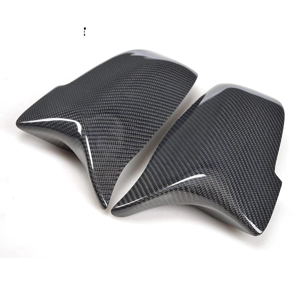 Replacement Carbon Side Door Rearview Mirror Covers Cap for BMW 5 Series F10 LCI 2013-2017