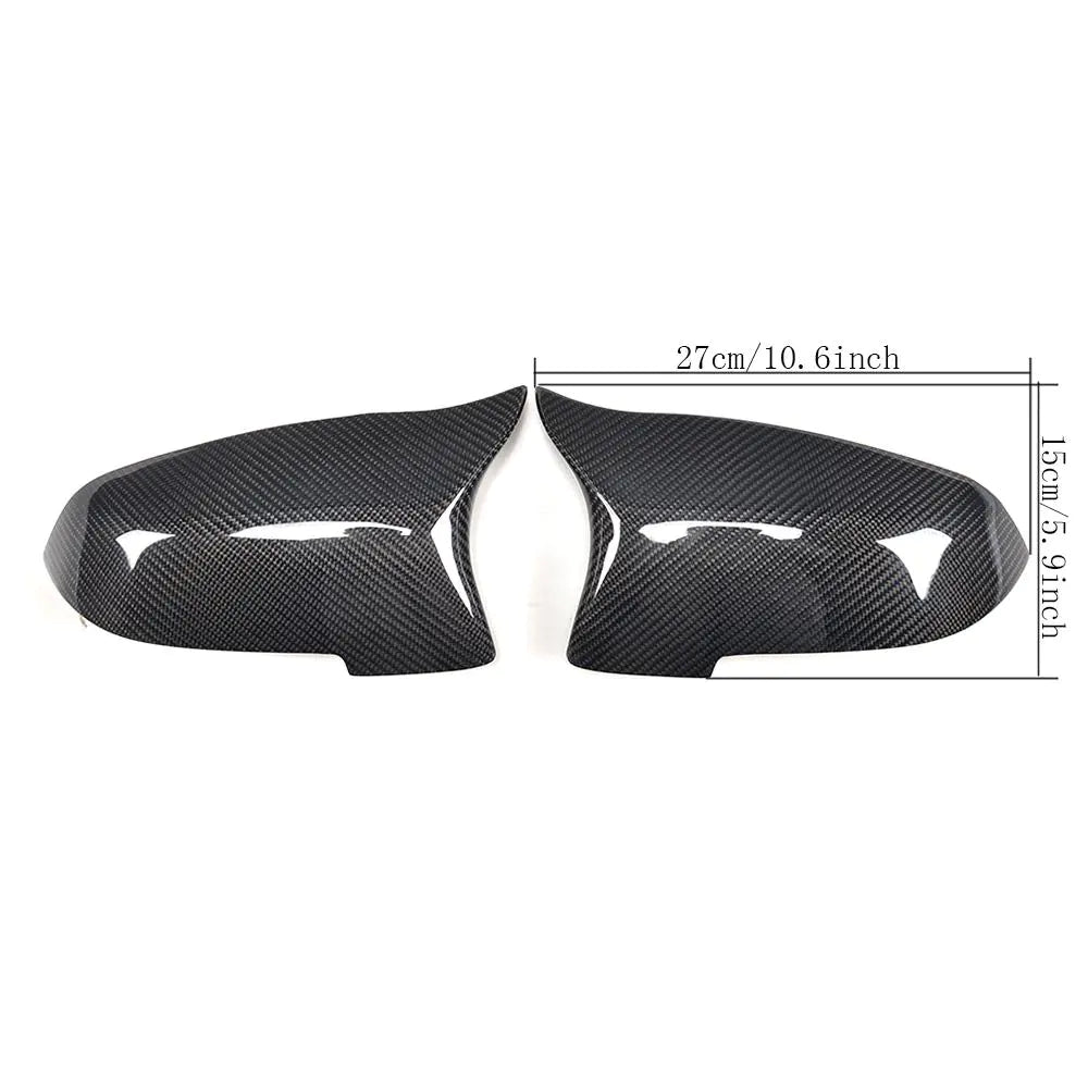 Replacement Carbon Side Door Rearview Mirror Covers Cap for BMW 5 Series F10 LCI 2013-2017