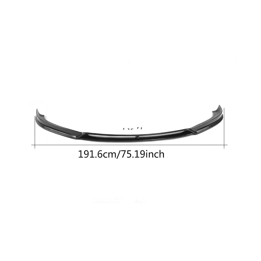 Vacuum Carbon Fiber Front Bumper Spoiler for Tesla Model S P85D 90D P100D 16-18
