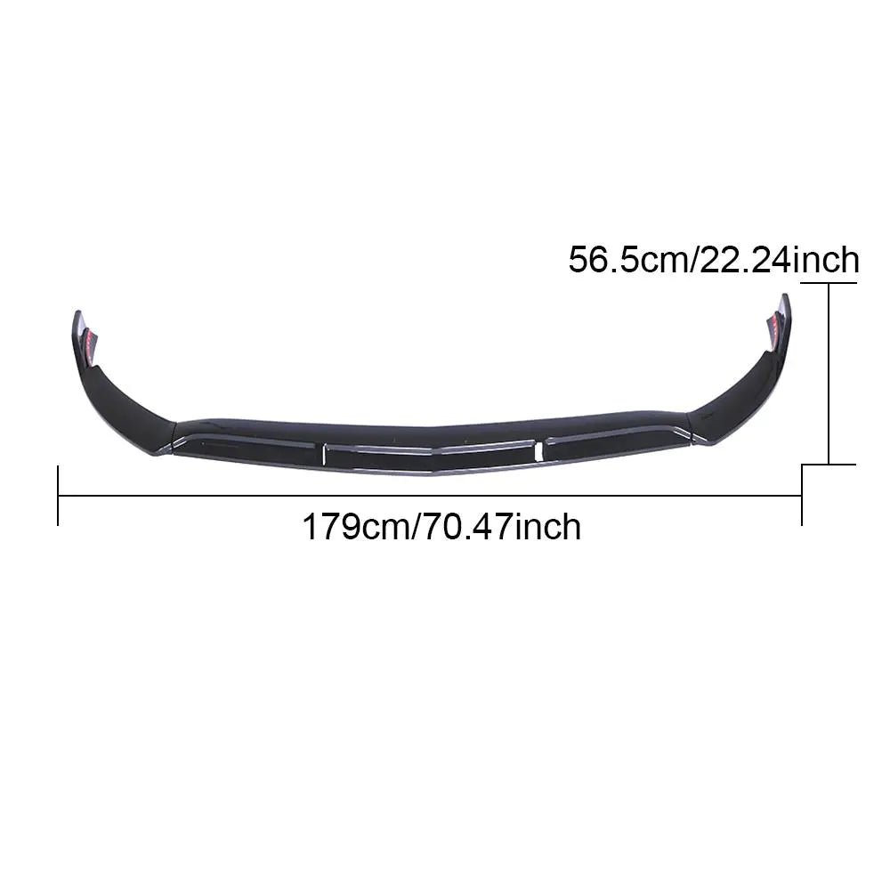 Painted Black ABS NEW C-Class W205 Front Lip Splitter for Mercedes Benz W206 C300 Sport 2019 2018