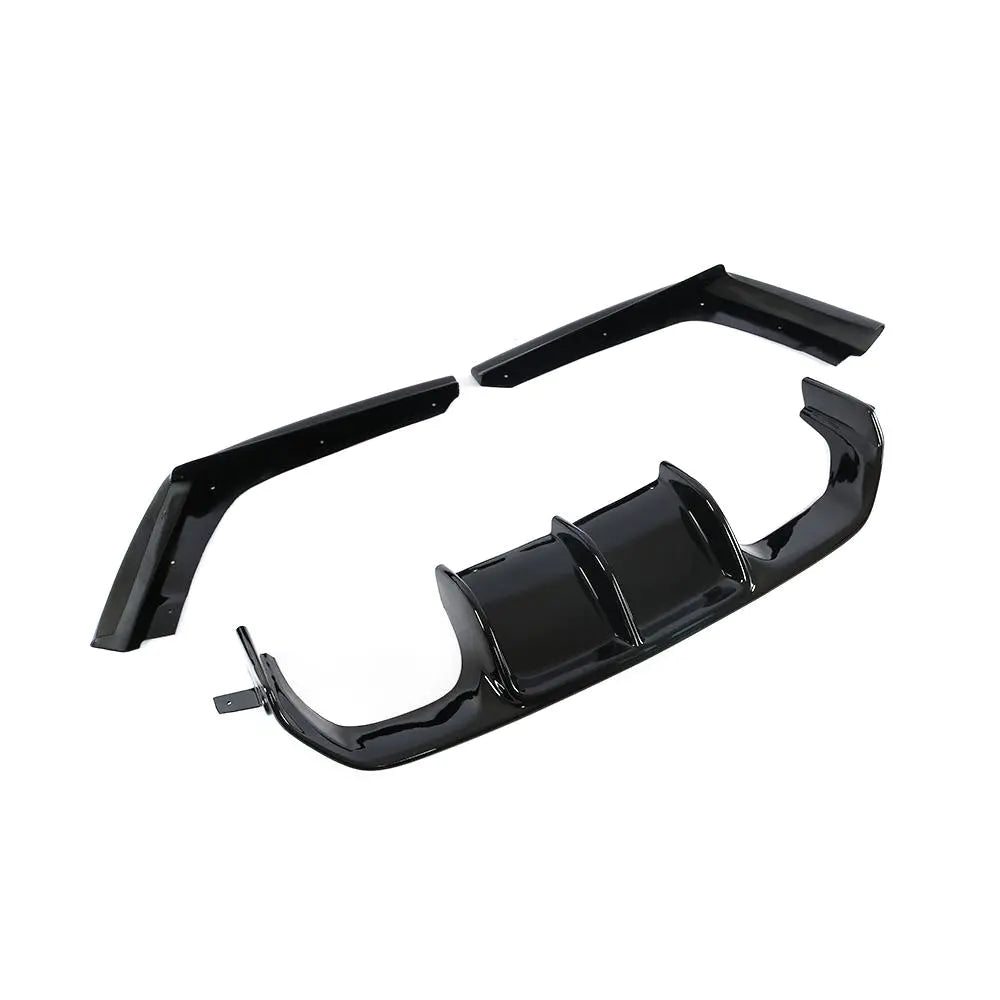 ML-XM028-ABS Gloss Black M4 M3 ABS Rear Diffuser for BMW F80 M3 F82 F83 M4 2014-2017