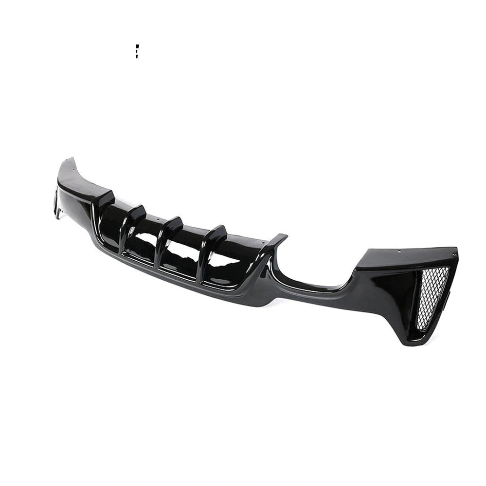 JC-XP825- 4 Rear Diffuser for BMW 4 Series F32 F33 F36 M Sport Edition ABS glossy Black 4-doors Back Lip 2012 +