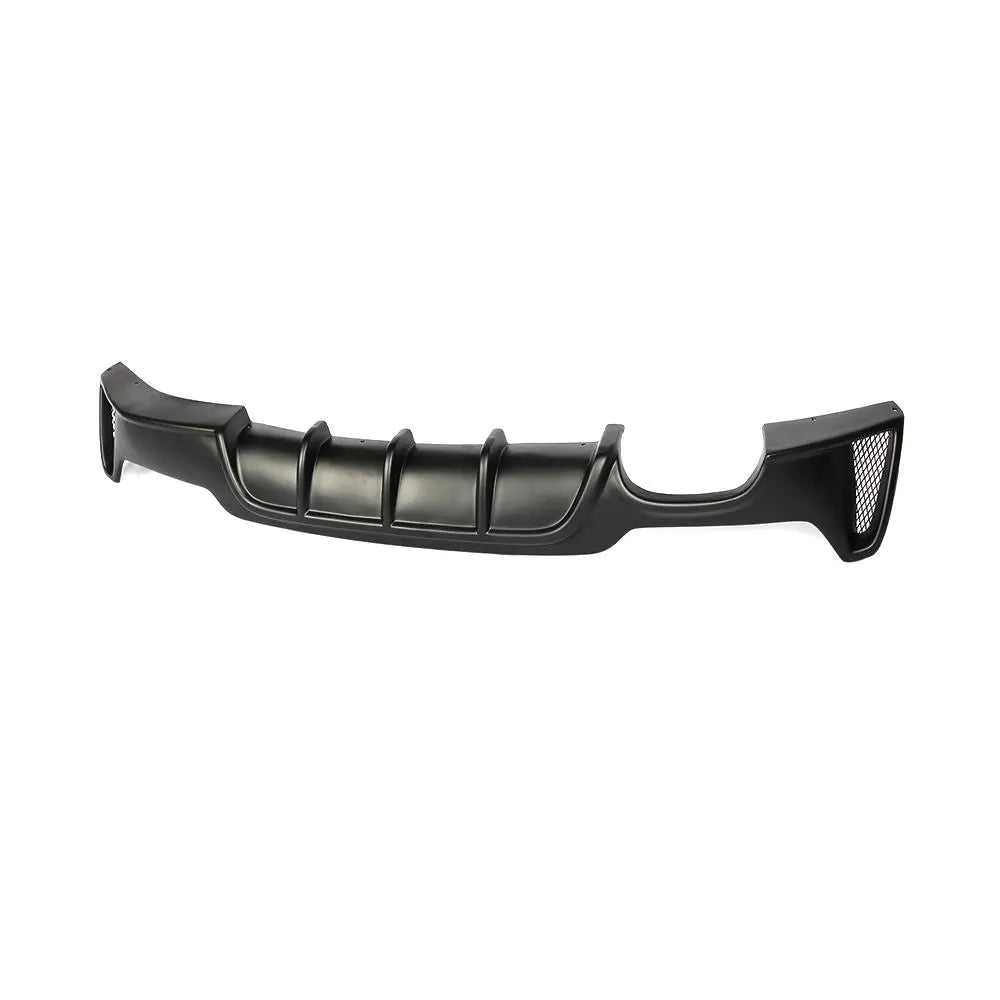 Black FRP F32 Rear Bumper Lip Dual Pipe for BMW F33 F36 435i 440i M Sport 13-18