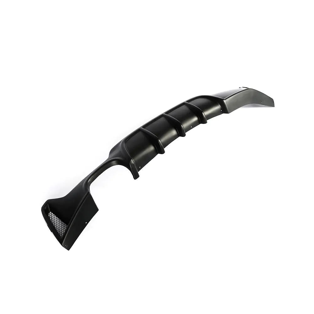 Black FRP F32 Rear Bumper Lip Dual Pipe for BMW F33 F36 435i 440i M Sport 13-18