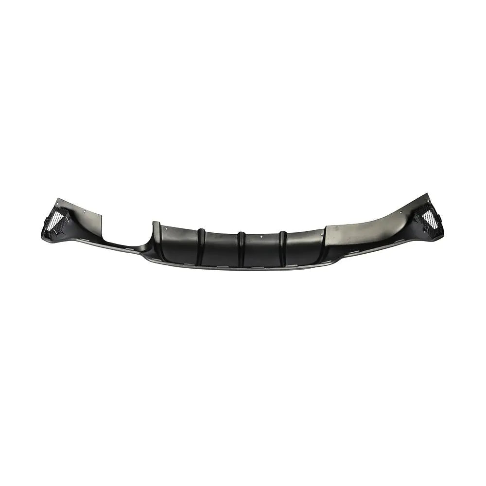 Black FRP F32 Rear Bumper Lip Dual Pipe for BMW F33 F36 435i 440i M Sport 13-18