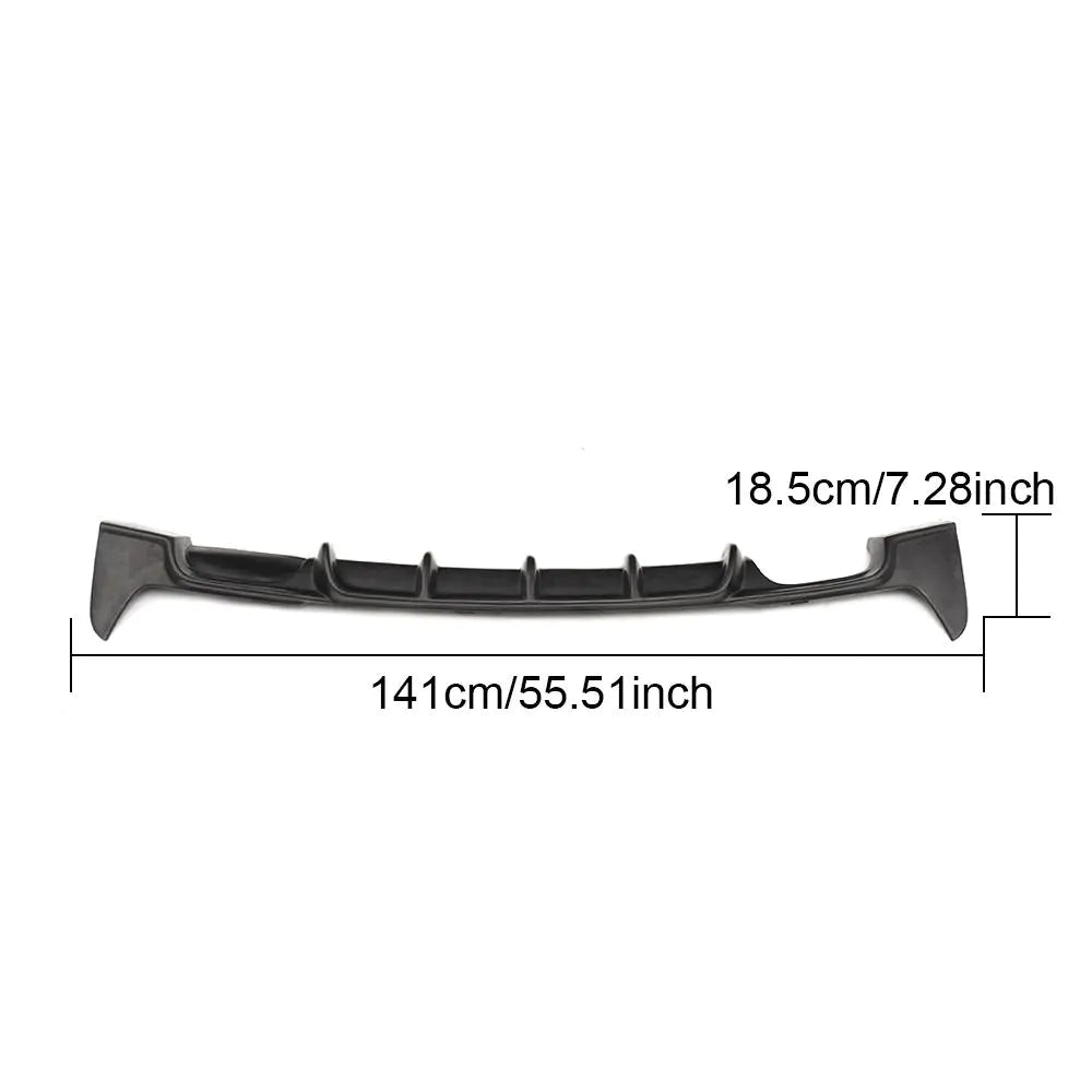 Matte Black PU F30 Rear Diffuser Lip for BMW F31 325i 320i 328i 335i M Sport 12-18