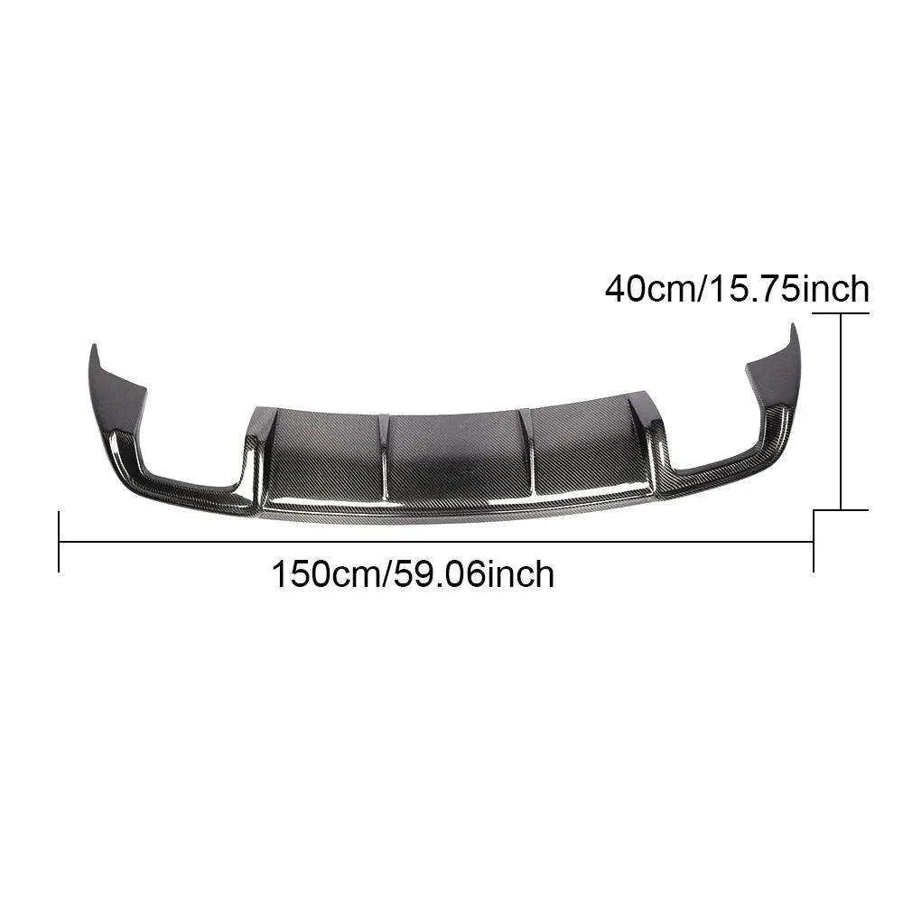 Ready to ShipIn Stock Fast Dispatch Carbon Fiber A3 Rear Valance Diffuser for Audi A3 8V Dynamic Sedan 4-Door 2017 2018 2019