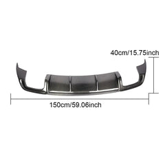 Ready to ShipIn Stock Fast Dispatch Carbon Fiber A3 Rear Valance Diffuser for Audi A3 8V Dynamic Sedan 4-Door 2017 2018 2019