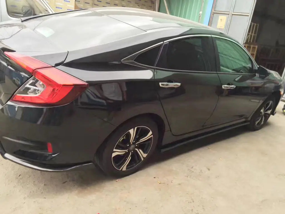 Carbon side skirts for Honda Civic 10th Sedan 4-Door 2016-2020
