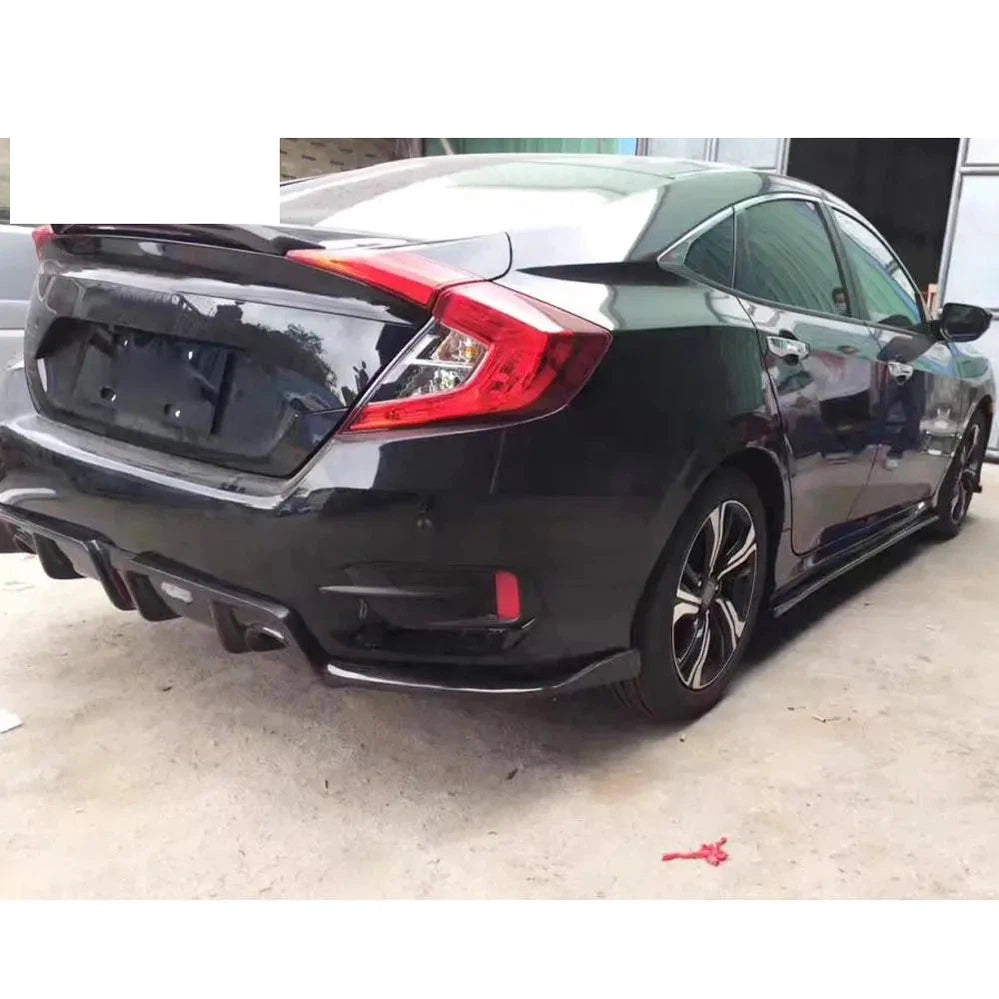 Carbon side skirts for Honda Civic 10th Sedan 4-Door 2016-2020