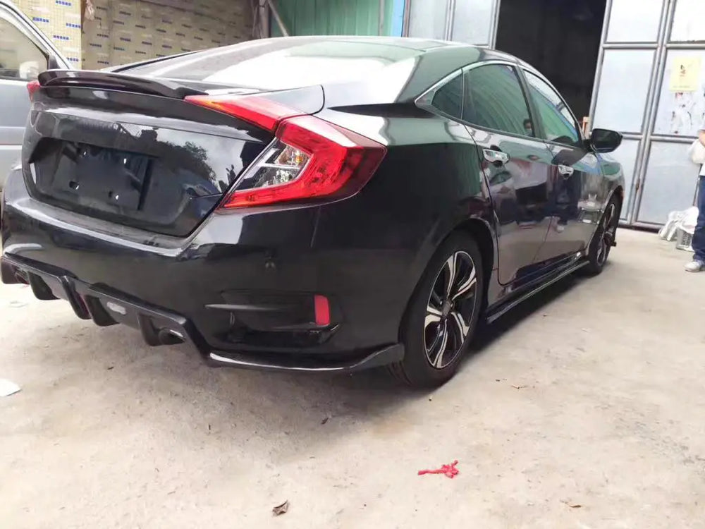 Carbon side skirts for Honda Civic 10th Sedan 4-Door 2016-2020